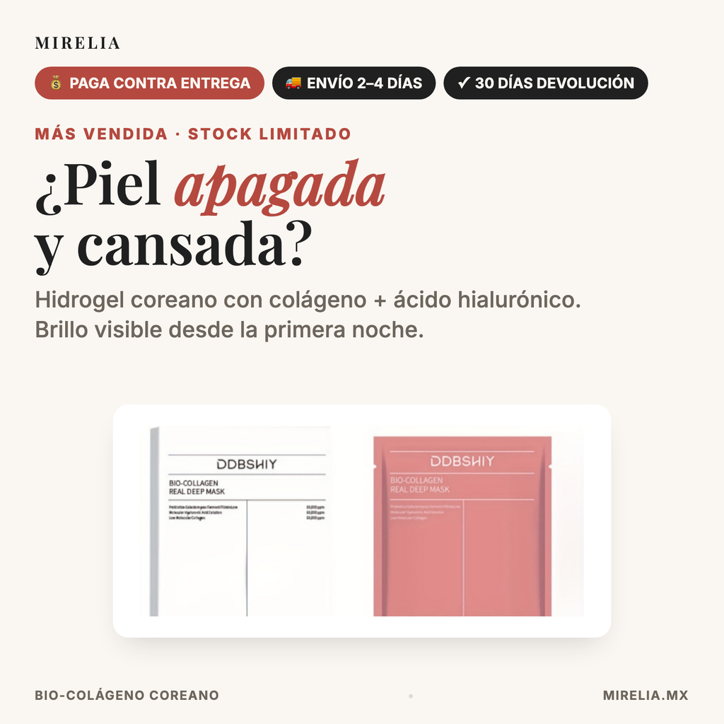 Mirelia Bio-Colageno - piel apagada y cansada, paga contra entrega