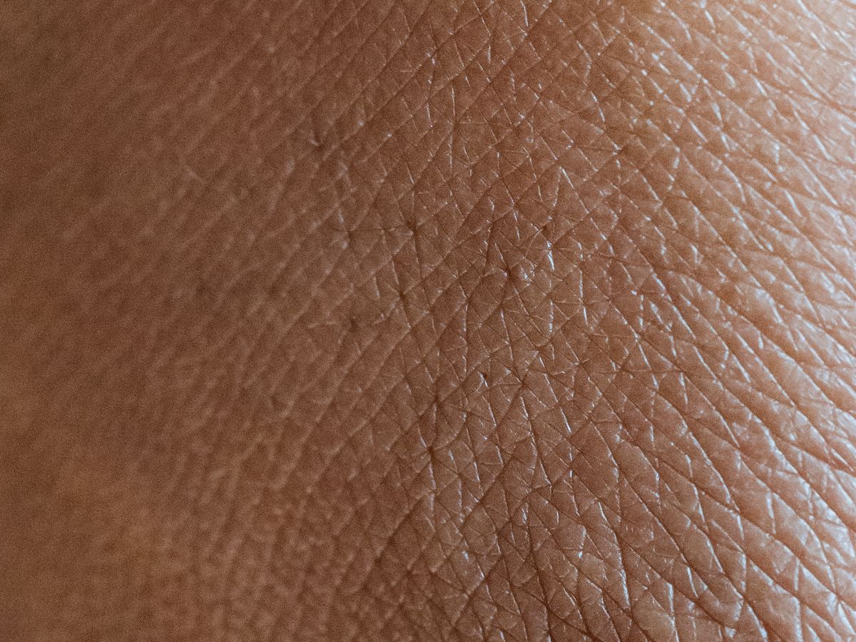 Macro de la textura natural de la piel